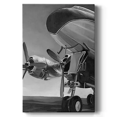 Canvas Wall Art Paintings & Prints Vintage Aviation AirPlane Abstract Modern ... • $114.75