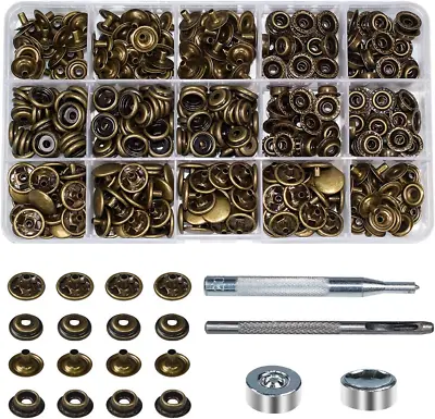 70 Sets 15Mm 5/8  Heavy Duty Snap Fasteners Kit Metal Snaps For Leather Crafts  • $19.18