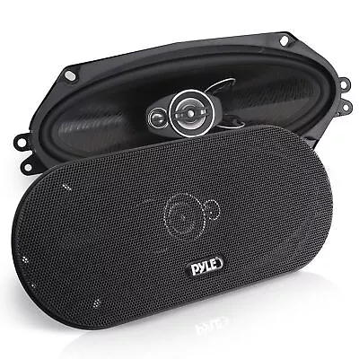 Pyle 4 Inch 3 Way Triaxial Pro Audio Car Universal Stereo Speakers (Set Of 2) • $37.59