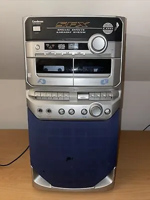 £19.99 • Buy Goodmans XB15-CDG Karaoke Machine System HiFi With CD, Cassette Tape Player