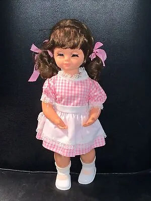 Vintage Toy 1970s Musical Wind Up Doll 19.5” • $18