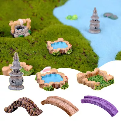 Fairy Garden DIY Miniature Water Well Bridge Lighthouse Decoration Mini Craft • £5.11