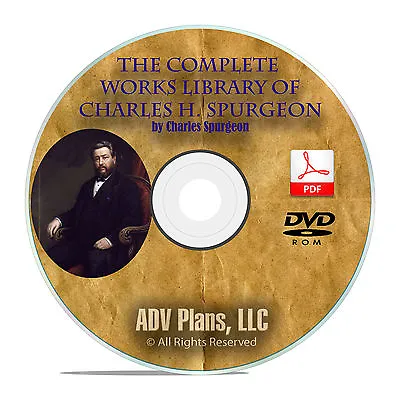 3500 Bible Sermons CH Spurgeon Christian Preaching Commentary DVD F06 • $7.99