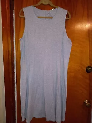 Nwt Apt 9 Plus Size Pullover Sleeveless Fit & Flare Dress Heather Gray Knit  Xxl • $20