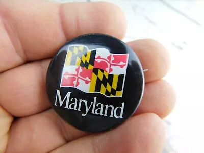 Vintage Long Pin State Of Maryland Badge Button Pin Pinback • $8.99