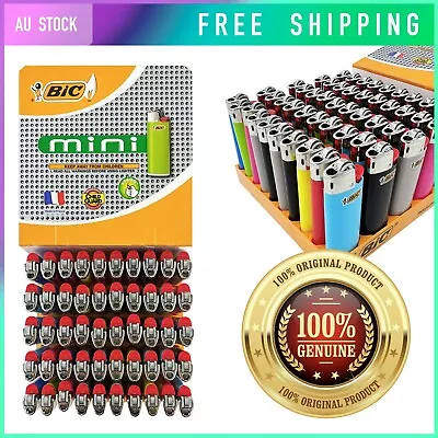 50x Bic Lighters Small Genuine J25 Home Cigarette Tobacco Lighter Free Postage  • $49.80