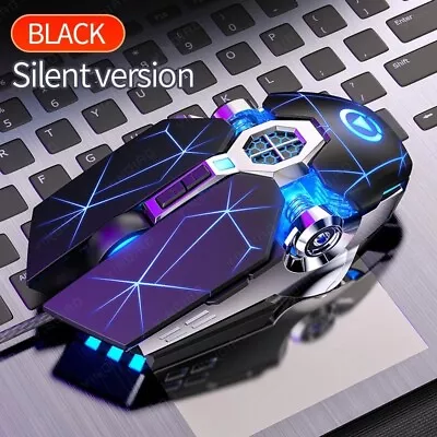 USB Wired Gaming Mouse Optical Ergonomic RGB LED Mice/Pad For Laptop PC Computer • $7.69