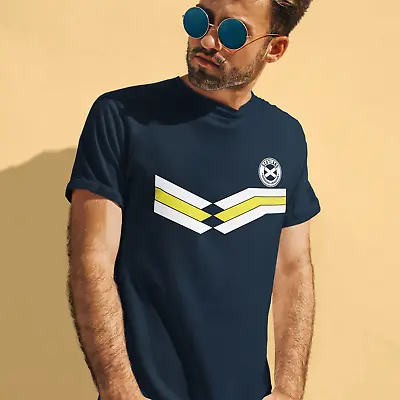 £8.99 • Buy Mens SCOTLAND Retro Strip Style Football 2022 Scottish T-Shirt Euro Shipping