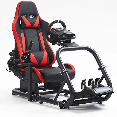 Hottoby Racing Simulator Cockpit 50mm With Red Seat Fits Logitech G923 G29 G920 • $277.99