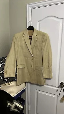 Ralph Lauren 2-Button Wool Jacket Sport Coat Blazer. Houndstooth 44L • $12.54