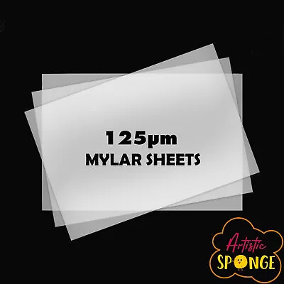 Blank Milky Mylar Stencil Sheets 125 Micron 0.15mm A6 A5 A4 A3 Plastic Polyester • £3.10