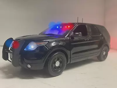 POLICE SUV Detective Unit Undercover Security WORKING FLASHING LIGHT 1/18 Scale • $129.97