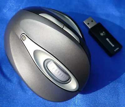Microsoft Natural Wireless Laser Mouse 7000 Silver W/ Receiver Model 1117 - #13 • $94.85