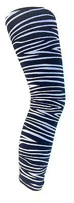 Ladies Footless Tights- Zebra Stripe 3 Colours- Pattern  Footless Tights-Women's • £4.99