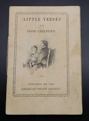 Little Verses For Good Children Antique 1850c Miniature Book • $21