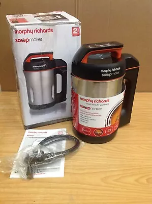 Morphy Richards 1.6L Soup Maker Dual Programme Serrator Blade Easy Clean Kee • £41