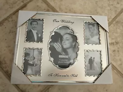 Malden International Designs Our Wedding Picture Frame | 1- 4x6 | 4 - 3.5x5 • $21.69