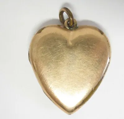 Antique SK Merrill Co GF Heart Locket Photo Pendant Keepsake Lock Of Hair SKM Co • $79