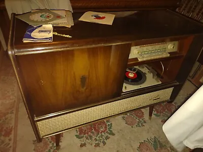 RARE BLAUPUNKT FLORIDA  MODEL 40203 RADIO CONSOLE PHONO Bar 1960/61  👀 MCM Vid • $950