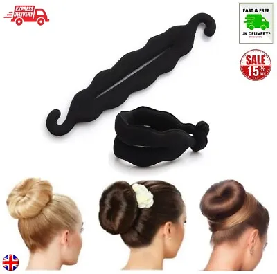French Hair Braiding Tool Bun Maker Roller Hook Easy Plait Twist Styling Magic • £2.95