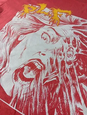 Vintage RARE P.L.F. Concert T-shirt Grindcore Thrash Metal Pretty Little Flower • $106.67
