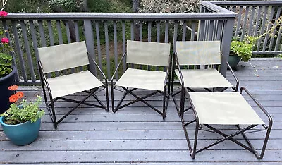 Vintage Brown Jordan Nomad Folding Patio Outdoor Pool Furniture Set/4 • $1200