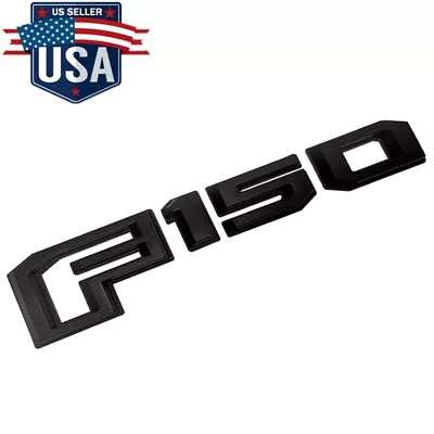 2015-2018 F150 Rear Tailgate Emblem For F-150 3D Raised Letter Badge All Black • $17.99