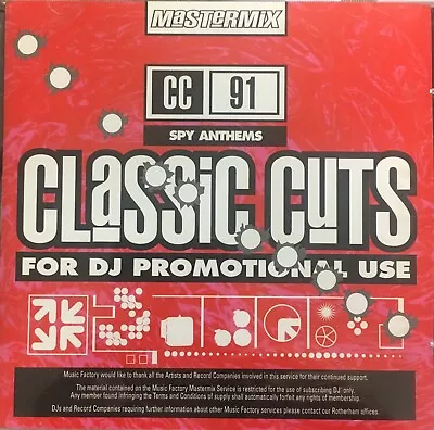 Mastermix Classic Cuts CD - Spy Anthems (CC91) • £6.95