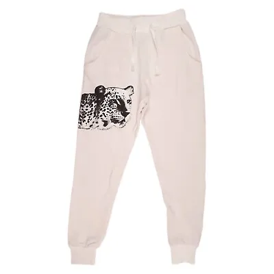 UNIF Sweatpants Adult Small Haba Story Designer Cheetah Graphic White • $40.60