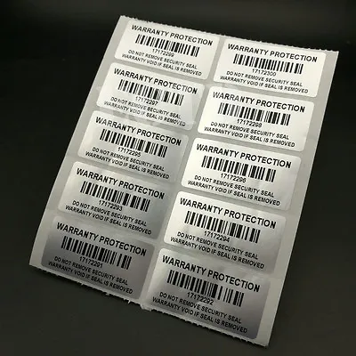 $12 • Buy Warranty Protection Void Label Stickers 40mm X 20mm 500PCS Barcode Serial Number