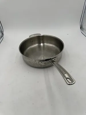 Viking Culinary 3 Ply Stainless Steel W/ Aluminum Core 5.25 Quart Saute Pan Used • $47.99