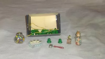 Assorted Miniature Dollhouse Decorative Perfume Bottle Hammer Candy Jar Bells • $14