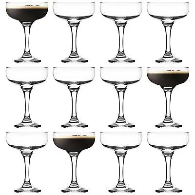 £18.98 • Buy 12x LAV Misket Espresso Martini Glasses Glass Cocktail Coupes 235ml Clear