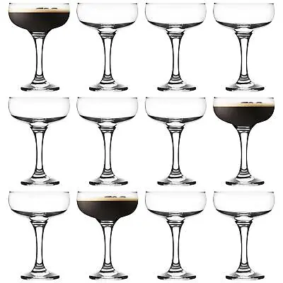 12x LAV Misket Espresso Martini Glasses Glass Cocktail Coupes 235ml Clear • £19