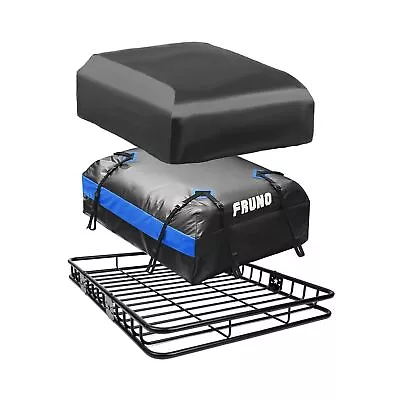 Roof Rack Cargo Carrier Universal Fit Vehicle Rooftop Cargo Carrier Basket Wi... • $236.49