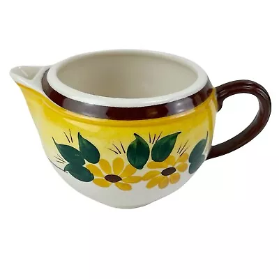 Vintage Vernon Kilns Creamer Pitcher Brown Eyed Susan Daisy Vernonware Metlox 3  • $14.99