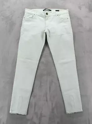 Zara Woman Skinny Jeans Women's 10 Slim Fit Frosted Mint Green Color Stretch • $12.99
