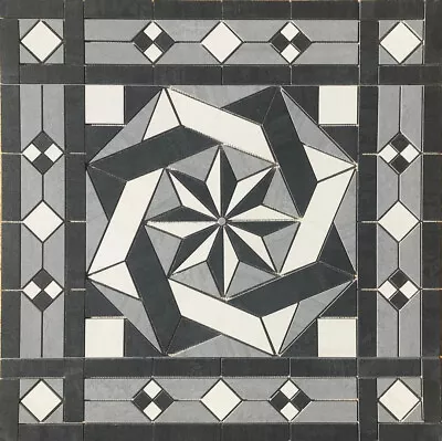 36  X 36  Tile Medallion Mosaic - Happy Floors Kaleido Tile Series • $295