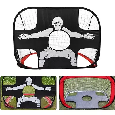 Foldable Football Goal Target Net Soccer Goal Kids & Adults Football UK • £16.99