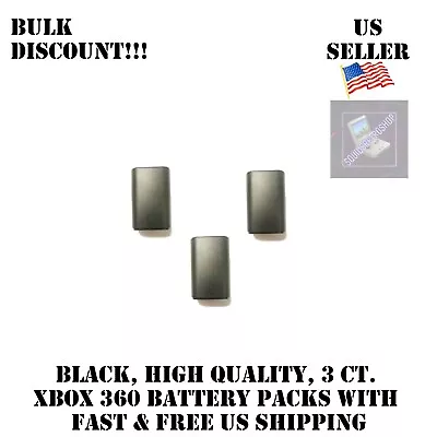 3x Black Battery Replacement For Xbox 360 Controller Case Shell Pack Cover US • $6.79