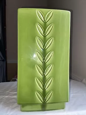 Haeger 530 Leaf Vase Green 12” Tall • $40