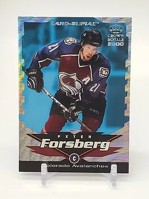 1999-00 Pacific Crown Royale Card-Supials Full Size + Mini Peter Forsberg #6 HOF • $19.99