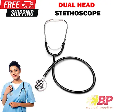 Ever Ready First Aid 143200 Medical EMT Dual Head Stethoscope - Black • $5.89