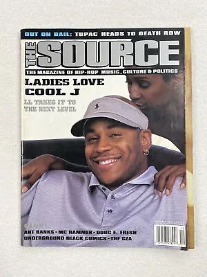 $40 • Buy The Source Magazine December 1995 #75 Ll Cool J Tupac Ant Banks MC Hammer GZA