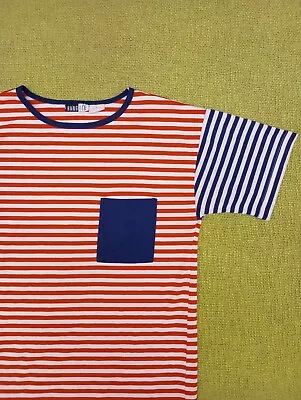 Vintage 80s T-shirt Hang Ten Striped Size Medium • $38