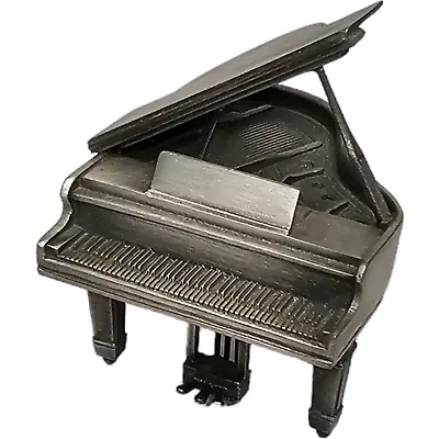 Vintage Dollhouse Mini Grand Piano Pewter GDI 1973 Made In USA 2  Furniture • $12.99