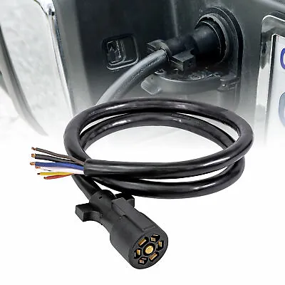 8ft 10-14 AWG 7 Pin Trailer Plug Cord Wire Harness Cable For Trailer RV Wiring • $31.95