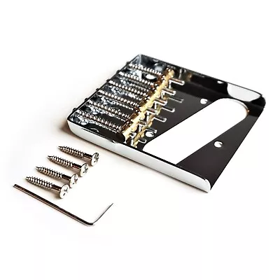 £15.99 • Buy Telecaster Tele Vintage Ashtray Bridge - 6 Individual Brass Saddles