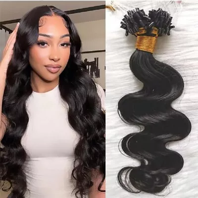 Body Wave Micro Loop Human Hair Extension Pre Looped Microlink Hair 100Strands • $85.44