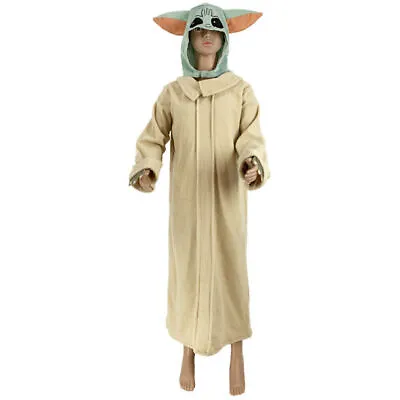 Halloween Kids Baby Yoda Cosplay Mandalorian Star Wars Fancy Dress Up Costume  פ • £14.72